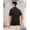 image:imageAPTRO Golf Shirts for Men Moisture Wicking Hawaiian Polo Shirts Dry Fit with Print and Short SleeveS08 Black