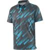 image:imageAPTRO Golf Shirts for Men Moisture Wicking Hawaiian Polo Shirts Dry Fit with Print and Short SleeveS06 Black Blue