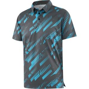 image:imageAPTRO Golf Shirts for Men Moisture Wicking Hawaiian Polo Shirts Dry Fit with Print and Short SleeveS06 Black Blue
