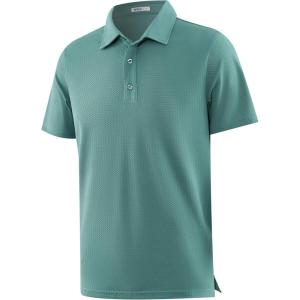 image:imageAPTRO Golf Shirts for Men Moisture Wicking Hawaiian Polo Shirts Dry Fit with Print and Short SleeveS09 Teal