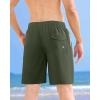 image:imageAPTRO Mens Swim Trunks 9 inch Bathing Suit Board Shorts with Zipper Pockets Swimming Swimsuit Beach Shorts Big and TallLr Army Green