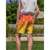 image:imageAPTRO 2 in 1 Boys Swim Trunks Quick Dry Kids Bathing Suits Zipper Pockets Board Shorts 516YG10 Palm Orange