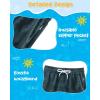 image:imageAPTRO 2 in 1 Boys Swim Trunks Quick Dry Kids Bathing Suits Zipper Pockets Board Shorts 516YG13 Coconut Tree