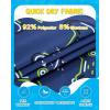 image:imageAPTRO 2 in 1 Boys Swim Trunks Quick Dry Kids Bathing Suits Zipper Pockets Board Shorts 516YG14 Green Game
