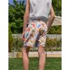 image:imageAPTRO 2 in 1 Boys Swim Trunks Quick Dry Kids Bathing Suits Zipper Pockets Board Shorts 516YG15 Dinosaur 02