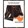 image:imageAPTRO Mens Swim Trunks 5 with Compression Liner Mens Board Shorts Quick Dry Bathing Suit with Zipper PocketsBlack Orange