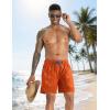 image:imageAPTRO Mens Swim Trunks 5 with Compression Liner Mens Board Shorts Quick Dry Bathing Suit with Zipper PocketsOrange