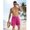 image:imageAPTRO Mens Swim Trunks 5 with Compression Liner Mens Board Shorts Quick Dry Bathing Suit with Zipper PocketsRose Pink
