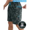image:imageAPTRO Mens Swim Trunks 9 Inch Quick Dry Board Shorts with 4 Pockets No Liner Bathing Suit Swimwear Beach ShortGeometric Black