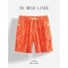 image:imageAPTRO Mens Swim Trunks 9 Inch Quick Dry Board Shorts with 4 Pockets No Liner Bathing Suit Swimwear Beach ShortGeometric Orange
