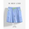 image:imageAPTRO Mens Swim Trunks 9 Inch Quick Dry Board Shorts with 4 Pockets No Liner Bathing Suit Swimwear Beach ShortLight Blue