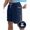 image:imageAPTRO Mens Swim Trunks 9 Inch Quick Dry Board Shorts with 4 Pockets No Liner Bathing Suit Swimwear Beach ShortNavy Blue