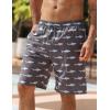 image:imageAPTRO Mens Swim Trunks 9 Quick Dry Bathing Suit Big amp Tall Beach Swimsuits1702 Shark