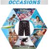 image:imageAPTRO Mens Swim Trunks 9 Quick Dry Bathing Suit Big amp Tall Beach Swimsuits1702 Shark Bluered