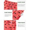 image:imageAPTRO Mens Swim Trunks 9 Quick Dry Bathing Suit Big amp Tall Beach Swimsuits1702 Shark Pink