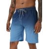 image:imageAPTRO Mens Swim Trunks 9 Quick Dry Bathing Suit Big amp Tall Beach SwimsuitsGradient Blue Cargo