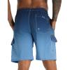 image:imageAPTRO Mens Swim Trunks 9 Quick Dry Bathing Suit Big amp Tall Beach SwimsuitsGradient Blue Cargo