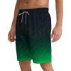 image:imageAPTRO Mens Swim Trunks 9 Quick Dry Bathing Suit Big amp Tall Beach SwimsuitsGreen Geometry