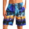 image:imageAPTRO Mens Swim Trunks 9 Quick Dry Bathing Suit Big amp Tall Beach SwimsuitsH09 Palm Blue