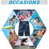 image:imageAPTRO Mens Swim Trunks 9 Quick Dry Bathing Suit Big amp Tall Beach SwimsuitsH14 Palm Blue