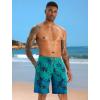 image:imageAPTRO Mens Swim Trunks 9 Quick Dry Bathing Suit Big amp Tall Beach SwimsuitsN3 Blue Palm