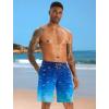 image:imageAPTRO Mens Swim Trunks 9 Quick Dry Bathing Suit Big amp Tall Beach SwimsuitsN4 Gradient Blue Shark