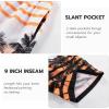 image:imageAPTRO Mens Swim Trunks 9 Quick Dry Bathing Suit Big amp Tall Beach SwimsuitsOrange Palm Stripes