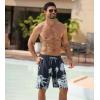 image:imageAPTRO Mens Swim Trunks 9 Quick Dry Bathing Suit Big amp Tall Beach SwimsuitsPalm Black