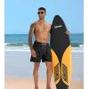 image:imageAPTRO Mens Swim Trunks with Compression Liner 5 Inch Bathing Suit Beach SwimsuitsBlack Leaf