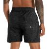 image:imageAPTRO Mens Swim Trunks with Compression Liner 5 Inch Bathing Suit Beach SwimsuitsBlack Leaf