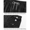 image:imageAPTRO Mens Swim Trunks with Compression Liner 5 Inch Bathing Suit Beach SwimsuitsBlack Leaf