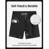 image:imageAPTRO Mens Swim Trunks with Compression Liner 5 Inch Bathing Suit Beach SwimsuitsBlack Leaf