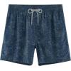 image:imageAPTRO Mens Swim Trunks with Compression Liner 5 Inch Bathing Suit Beach SwimsuitsBlue Leaf