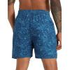 image:imageAPTRO Mens Swim Trunks with Compression Liner 5 Inch Bathing Suit Beach SwimsuitsBlue Leaf