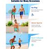 image:imageAPTRO Mens Swim Trunks with Compression Liner 5 Inch Bathing Suit Beach SwimsuitsM067 Leaf Zip Pockets