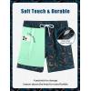 image:imageAPTRO Mens Swim Trunks with Compression Liner 5 Inch Bathing Suit Beach SwimsuitsM067 Leaf Zip Pockets
