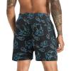 image:imageAPTRO Mens Swim Trunks with Compression Liner 5 Inch Bathing Suit Beach SwimsuitsM075 Fish Black Zip Pockets