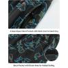image:imageAPTRO Mens Swim Trunks with Compression Liner 5 Inch Bathing Suit Beach SwimsuitsM075 Fish Black Zip Pockets
