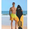 image:imageAPTRO Mens Swim Trunks with Compression Liner 5 Inch Bathing Suit Beach SwimsuitsM077 Gradient Orange Zip Pockets