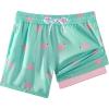 image:imageAPTRO 2 in 1 Boys Swim Trunks Quick Dry Kids Bathing Suits Zipper Pockets Board Shorts 516YG12 Flamingo