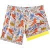 image:imageAPTRO 2 in 1 Boys Swim Trunks Quick Dry Kids Bathing Suits Zipper Pockets Board Shorts 516YG15 Dinosaur 02
