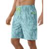 image:imageAPTRO Mens Swim Trunks 9 Inch Quick Dry Board Shorts with 4 Pockets No Liner Bathing Suit Swimwear Beach ShortGeometric Light Blue
