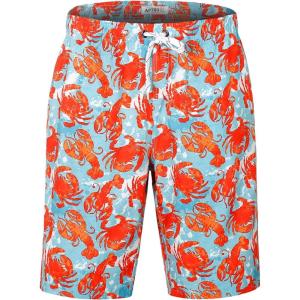 image:imageAPTRO Mens Swim Trunks 9 Quick Dry Bathing Suit Big amp Tall Beach SwimsuitsH10crab