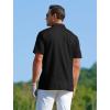 image:imageAPTRO Golf Shirts for Men Moisture Wicking Hawaiian Polo Shirts Dry Fit with Print and Short SleeveS01 Black