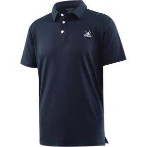 image:imageAPTRO Golf Shirts for Men Moisture Wicking Hawaiian Polo Shirts Dry Fit with Print and Short SleeveS02 Navy Blue