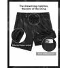 image:imageAPTRO Mens Swim Trunks 5 Inch with Compression Liner Board Shorts Quick Dry Bathing Suit Zipper PocketsBlack