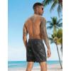 image:imageAPTRO Mens Swim Trunks 5 Inch with Compression Liner Board Shorts Quick Dry Bathing Suit Zipper PocketsBlack