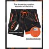 image:imageAPTRO Mens Swim Trunks 5 Inch with Compression Liner Board Shorts Quick Dry Bathing Suit Zipper PocketsBlack Orange