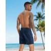 image:imageAPTRO Mens Swim Trunks 5 Inch with Compression Liner Board Shorts Quick Dry Bathing Suit Zipper PocketsBlue