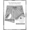 image:imageAPTRO Mens Swim Trunks 5 Inch with Compression Liner Board Shorts Quick Dry Bathing Suit Zipper PocketsGrey